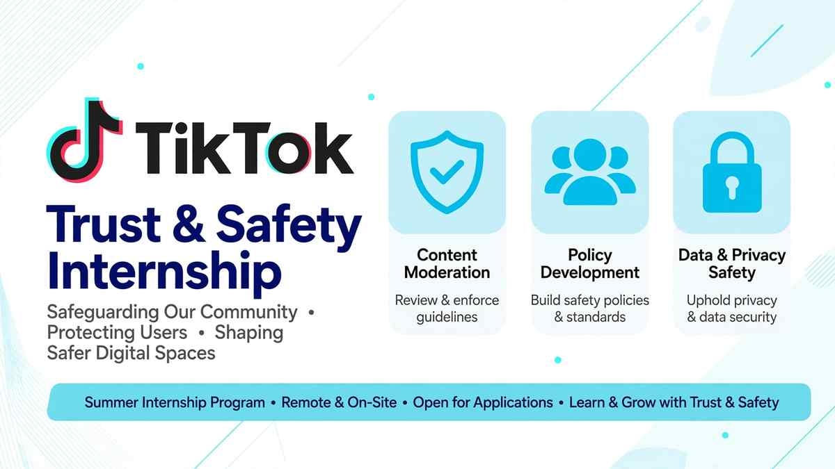 Apply TikTok - Trust and Safety Internship Summer 2026