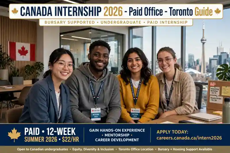 Canada Internship 2026 - Paid Toronto Office for Students