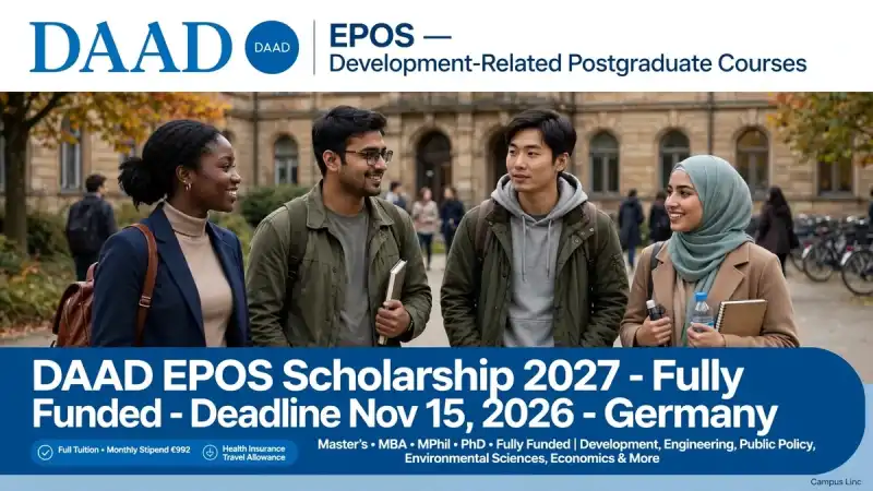DAAD EPOS Scholarship 2027 Germany Fully Funded Master