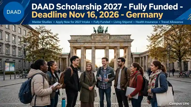 DAAD Scholarship 2027 Germany Master Studies Fully Funded