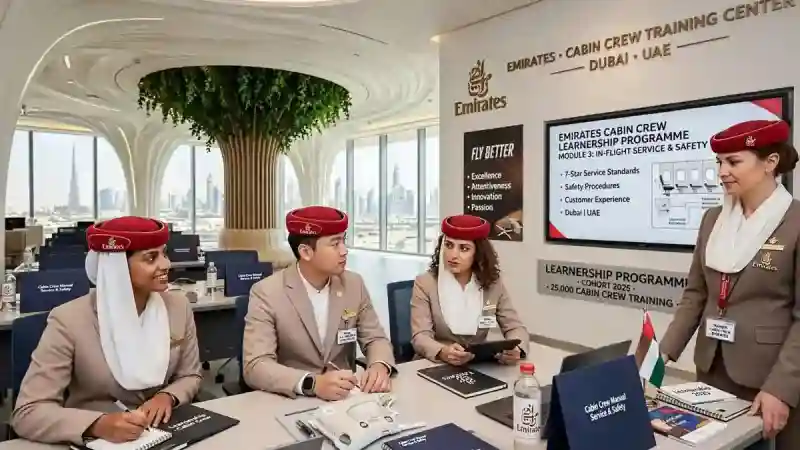 Emirates Dubai Cabin Crew Learnership 2026 -AED 5,000 Stipen