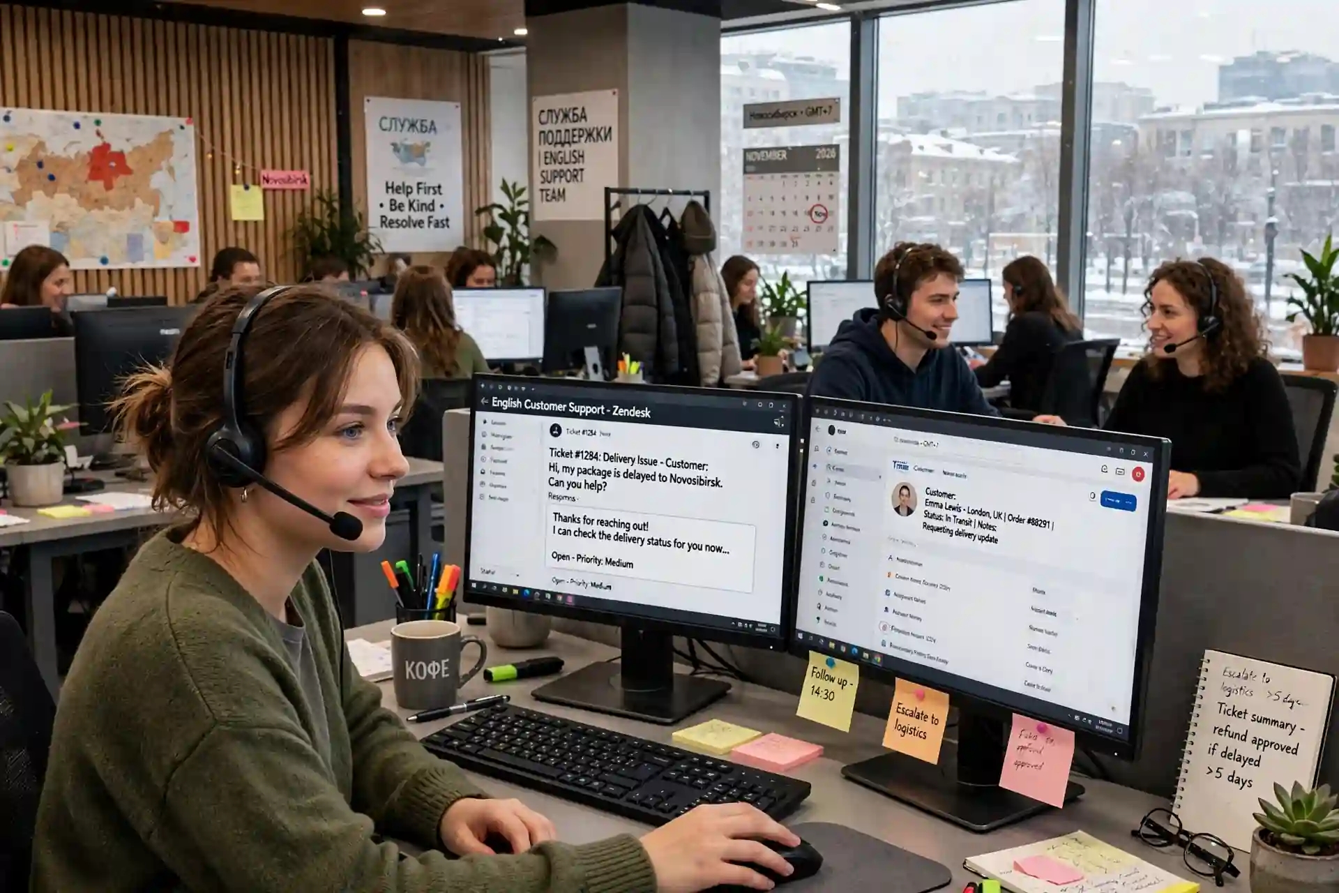 English Customer Support Job Novosibirsk Russia 70K RUB