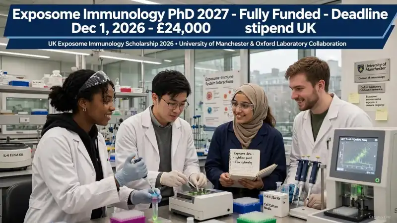 Exposome Immunology Scholarship UK Fully Funded PhD 2027