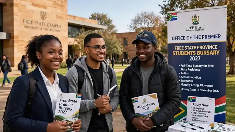 Free State Premier Bursary 2027 - Closing 13 November 2026