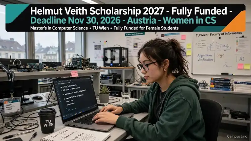 Helmut Veith Scholarship 2027 Austria Women Computer Science