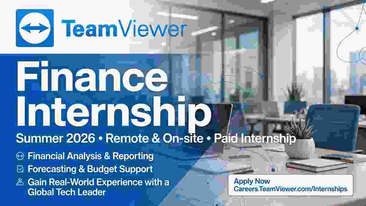Latest TeamViewer - Finance Internship Summer 2026
