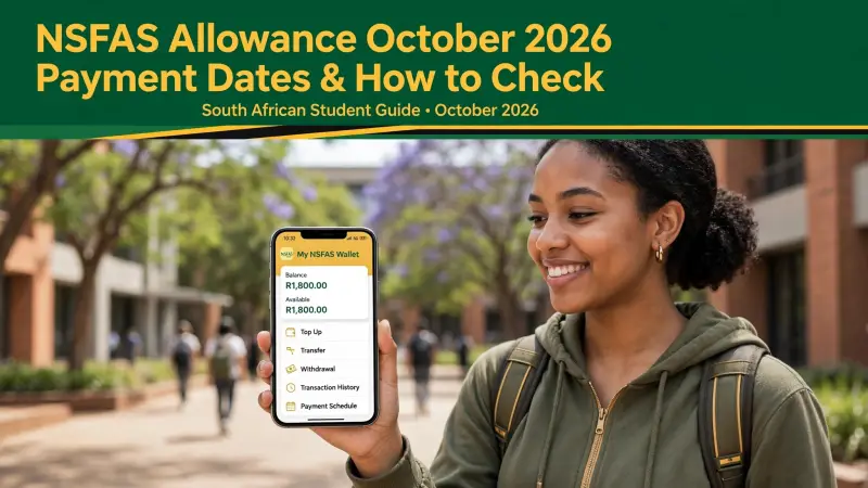 NSFAS Allowance October 2026 - Payment Dates & How to Check