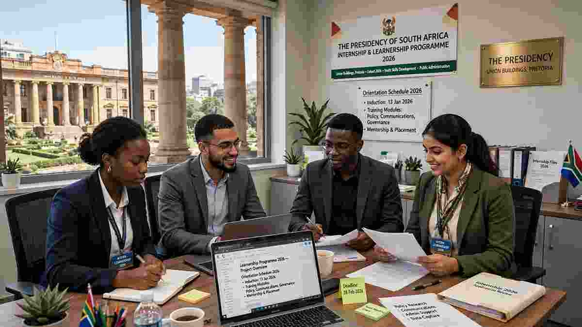 The Presidency Internship 2026 - Union Buildings Pretoria
